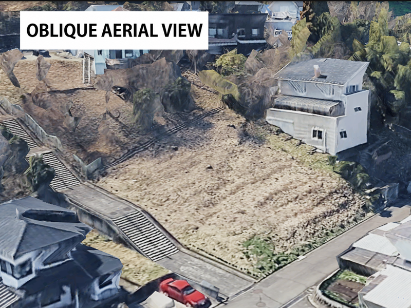 Actual elevated oblique view of the 518 Aokidaira site